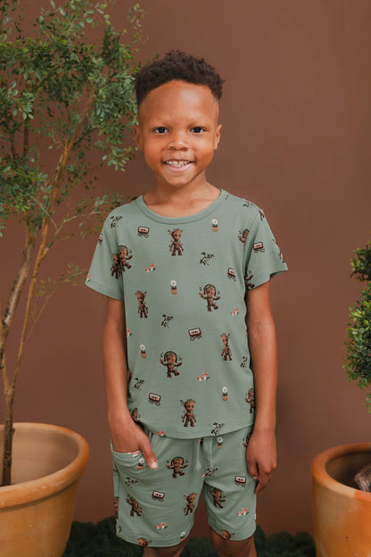 Kyte Baby Drawstring Short in Groot