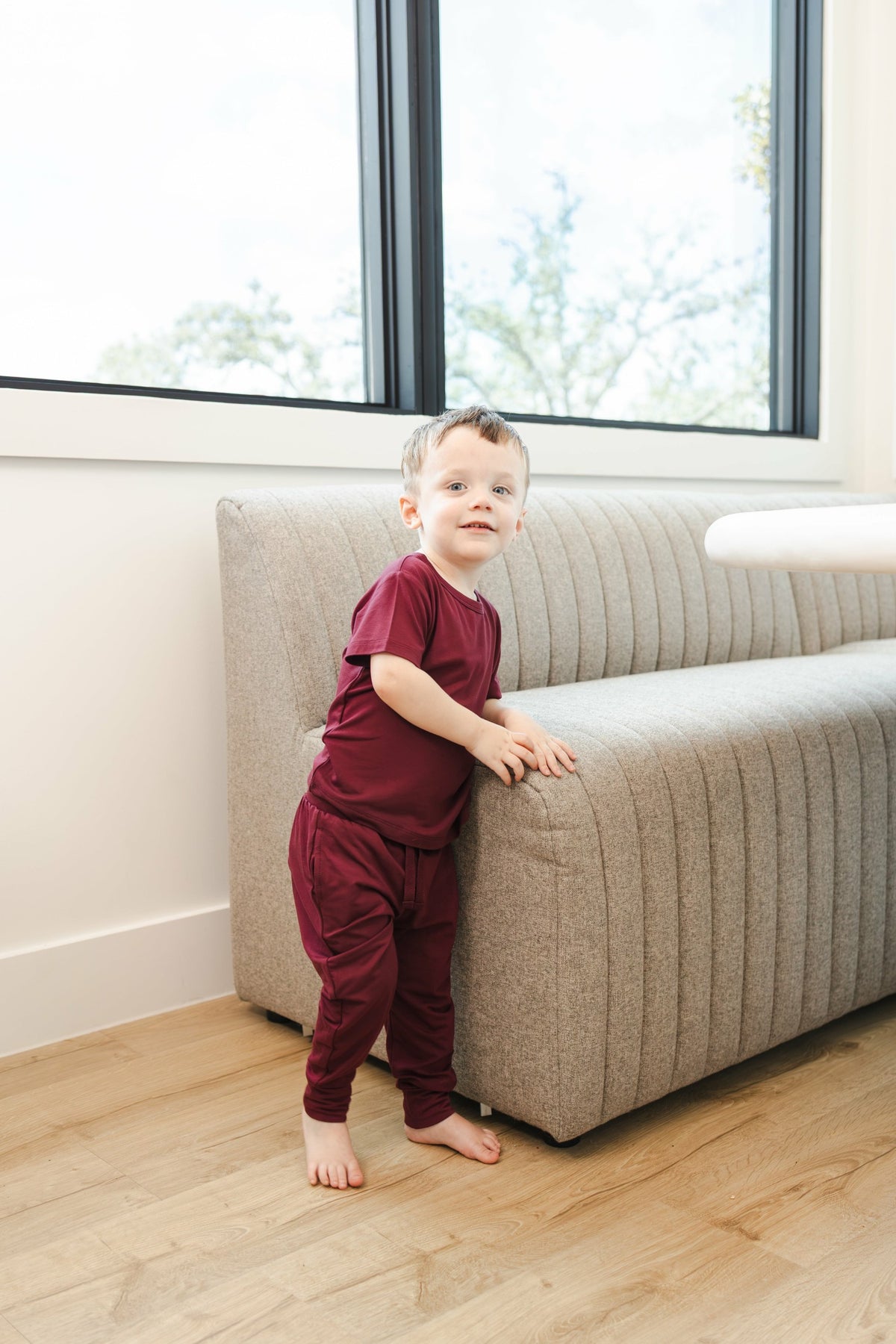 Kyte Baby Toddler Jogger Pant in Burgundy