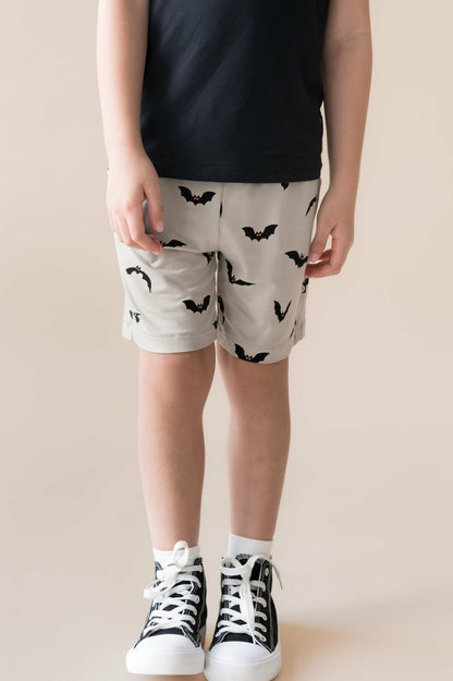 Kyte Baby Drawstring Short in Bats