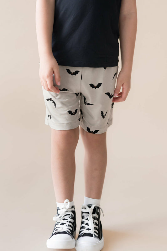 Kyte Baby Drawstring Short in Bats