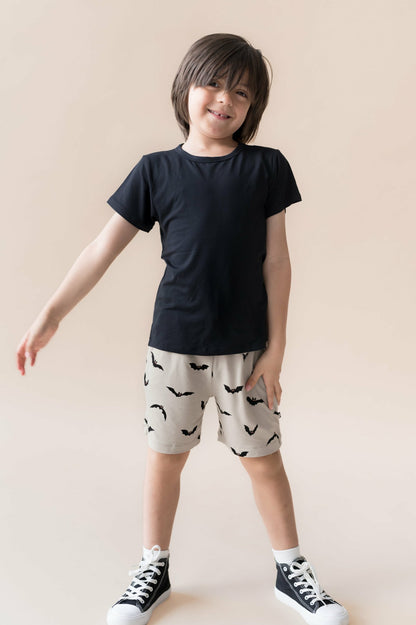 Kyte Baby Drawstring Short in Bats