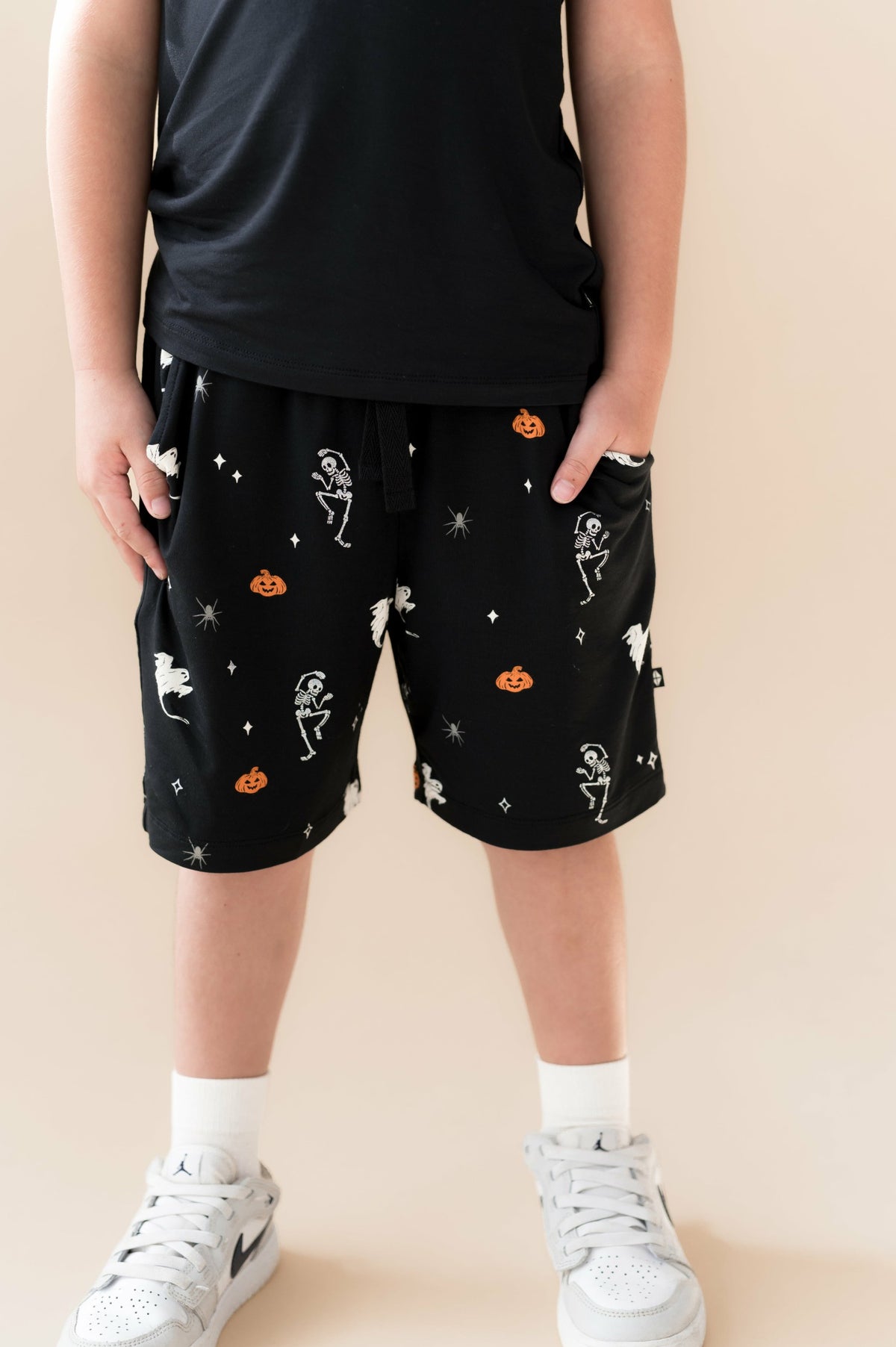 Kyte Baby Drawstring Short in Halloween Friends