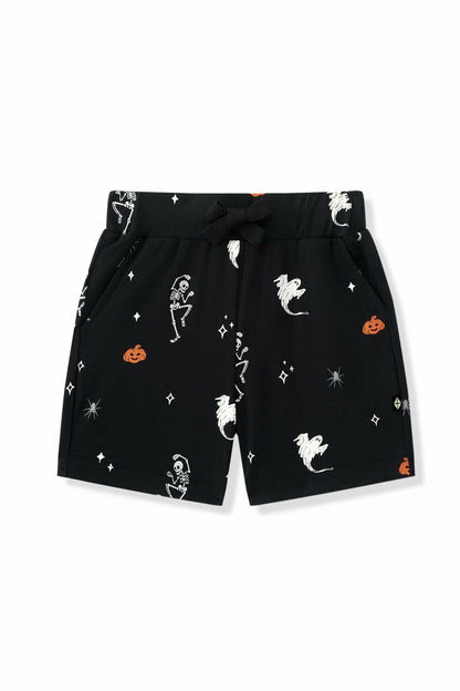 Kyte Baby Drawstring Short in Halloween Friends