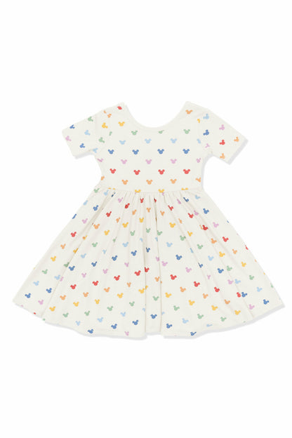 Kyte Baby Twirl Dress in Pastel Mickey Mouse