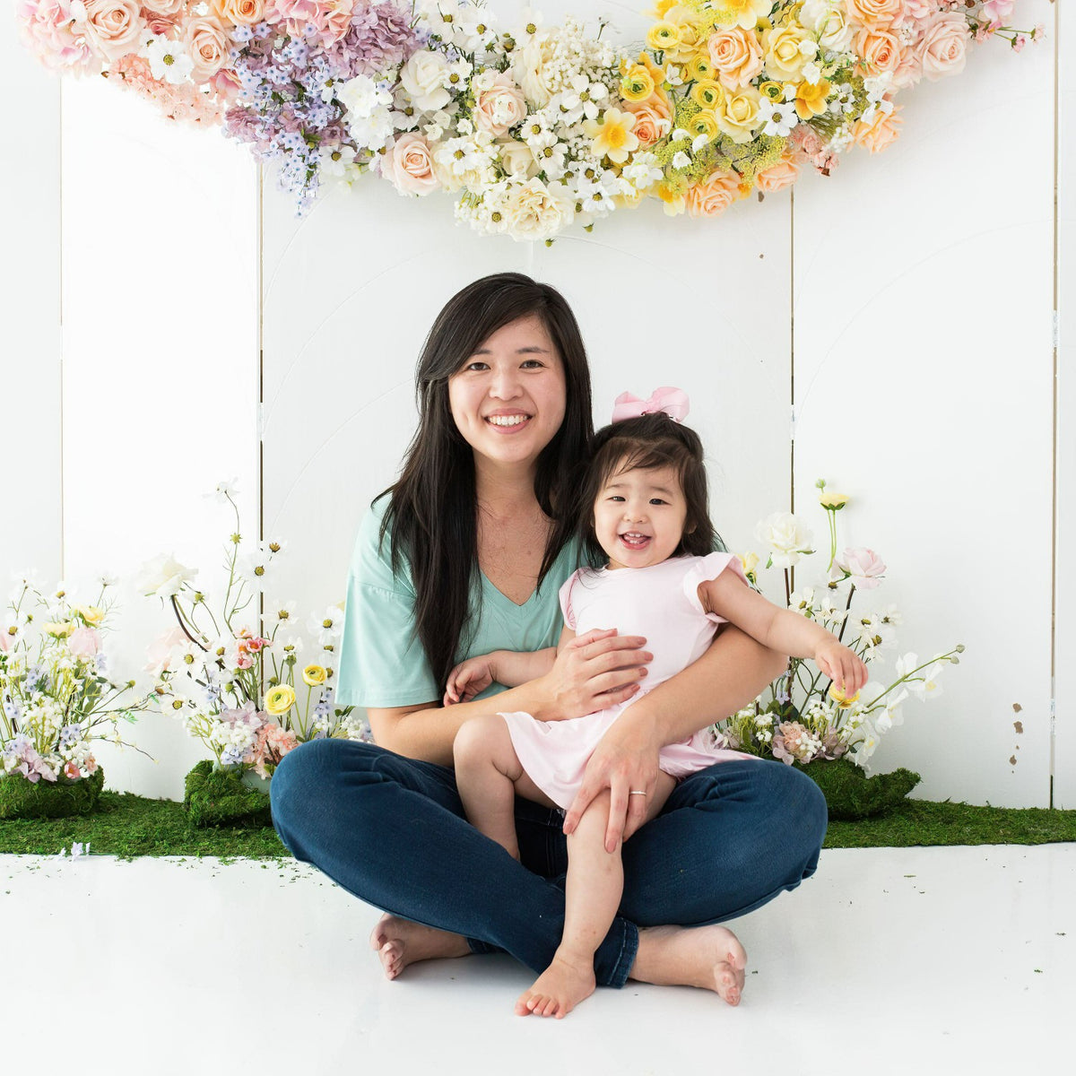 Kyte Baby Twirl Bodysuit Dress in Sakura