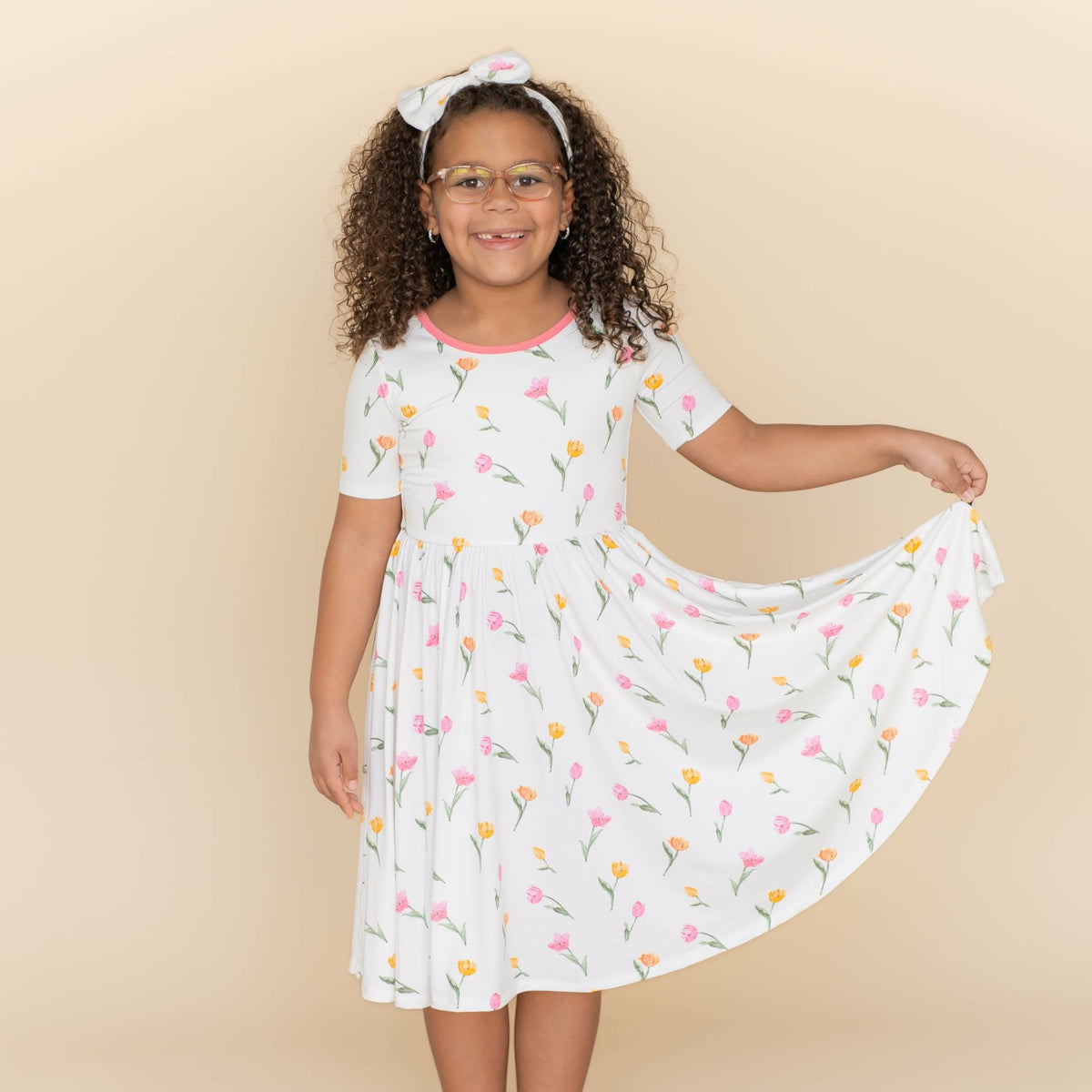 Kyte Baby Twirl Dress in Tulip