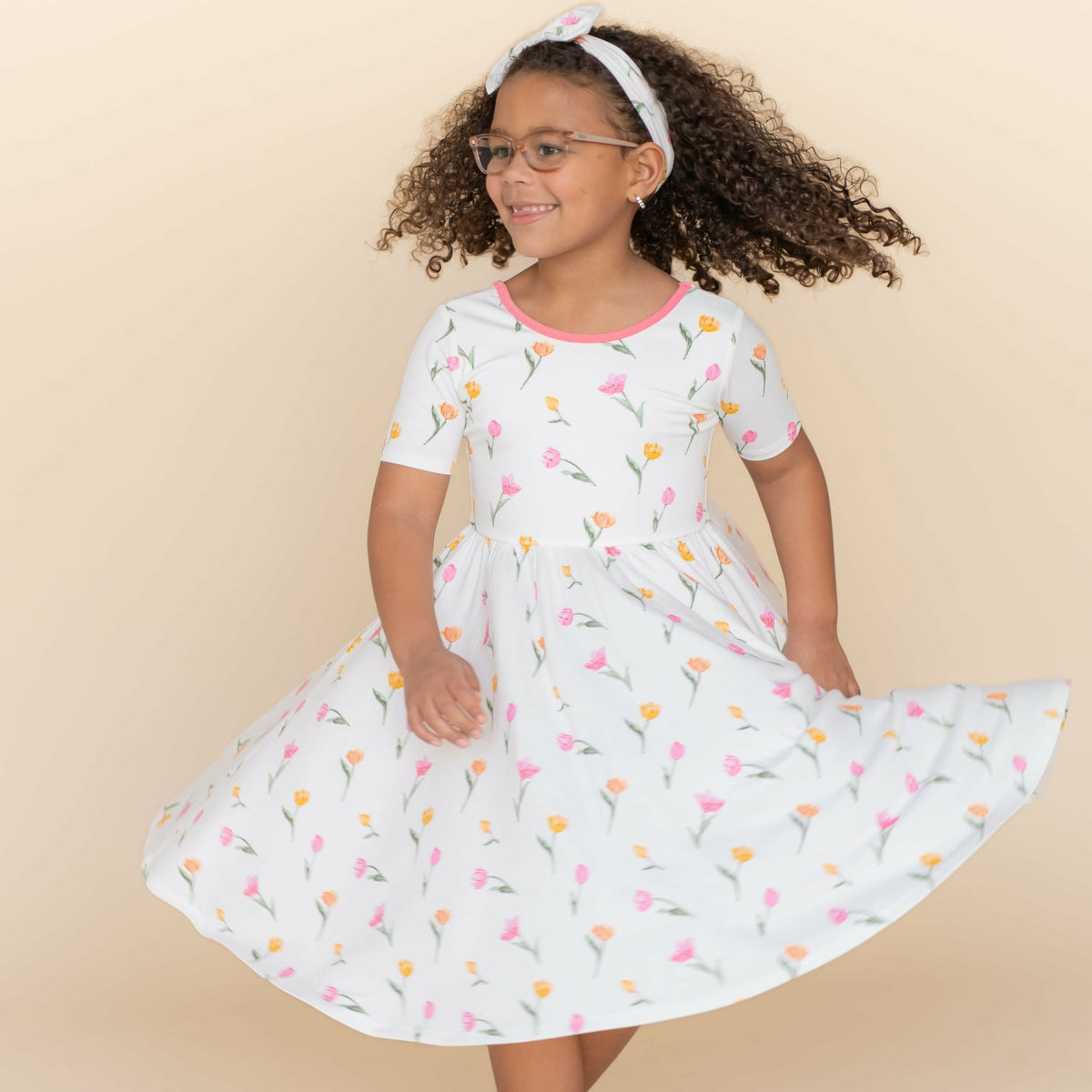 Kyte Baby Twirl Dress in Tulip