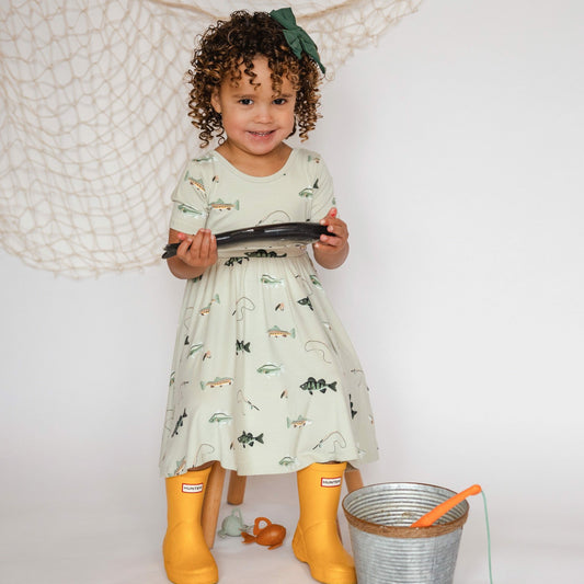 Kyte Baby Twirl Dress in Fishing