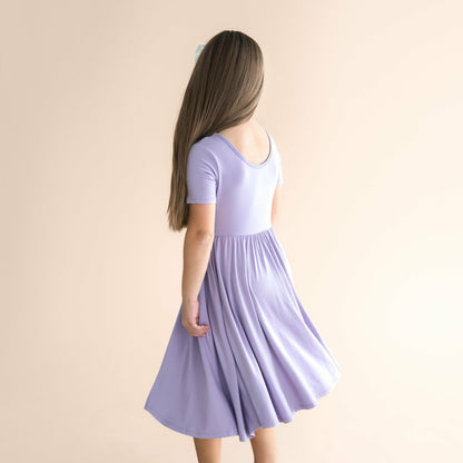 Kyte Baby Toddler Twirl Dress in Taro