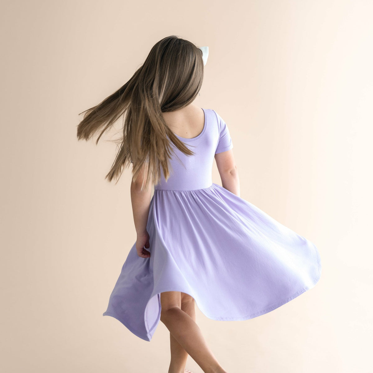 Kyte Baby Toddler Twirl Dress in Taro