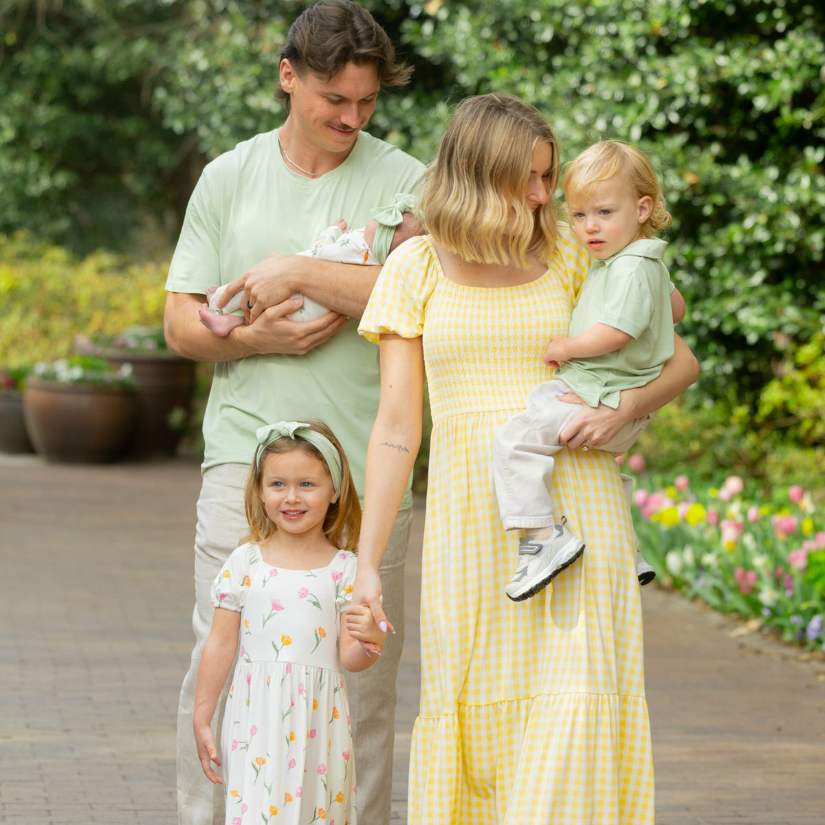 Kyte Baby Puff Sleeve Twirl Dress in Tulip