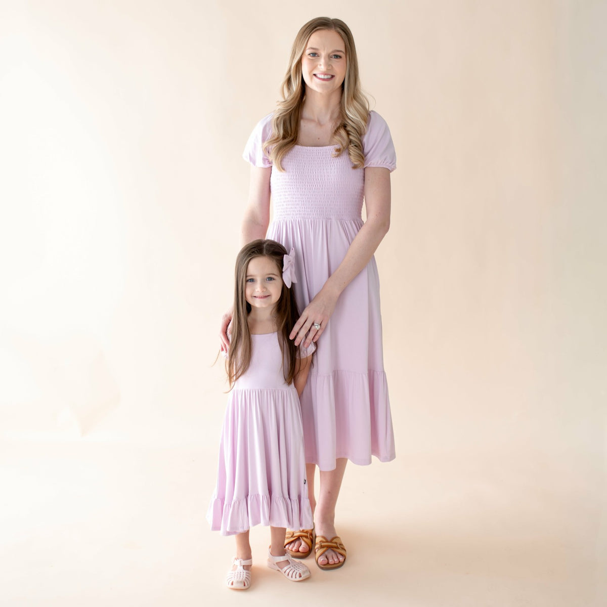 Kyte Baby Puff Sleeve Twirl Dress in Thistle
