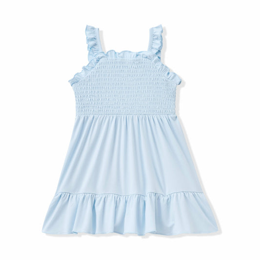 Kyte Baby Smocked Dress in Breeze