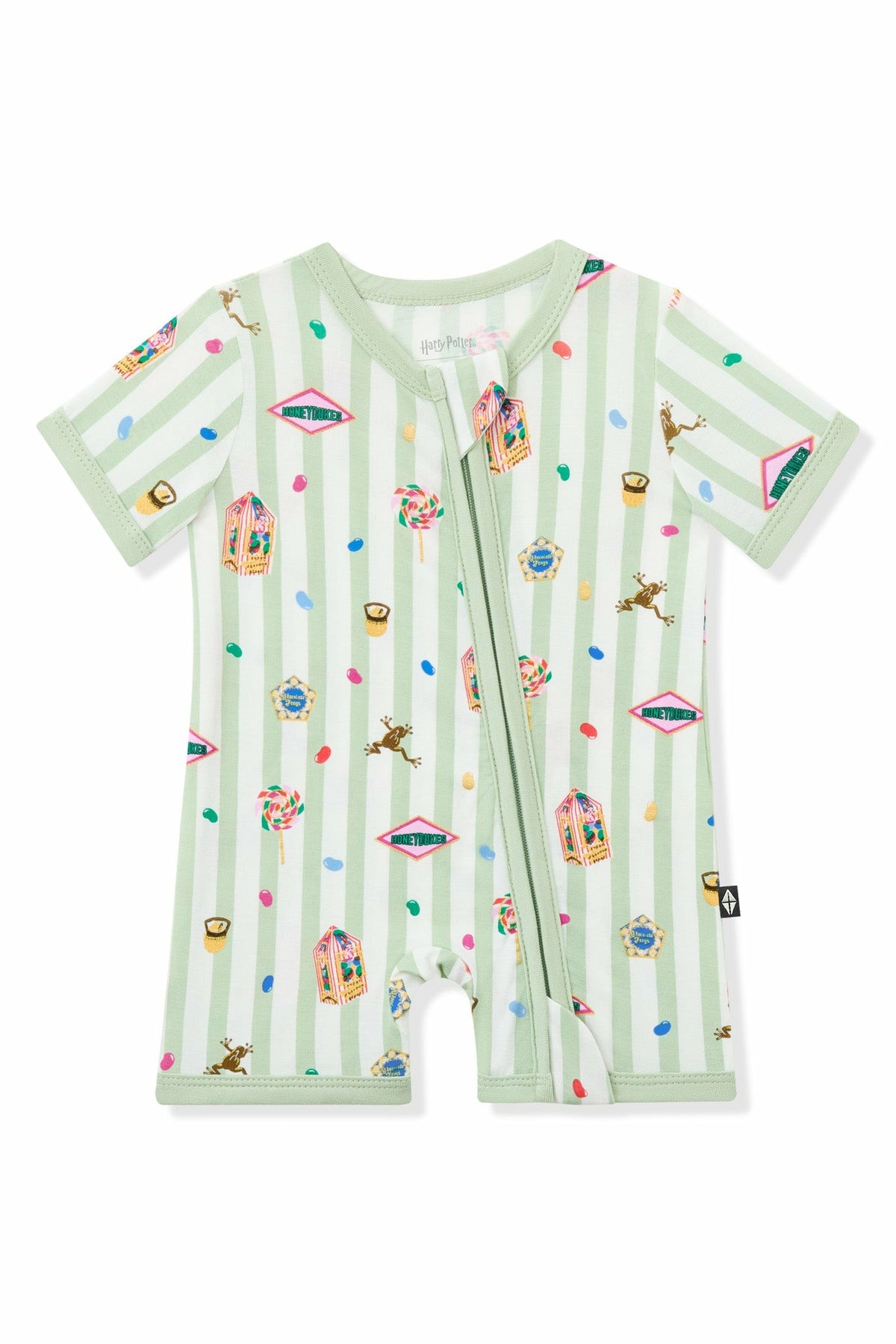 Kyte Baby Zipper Shortall Romper in Honeydukes