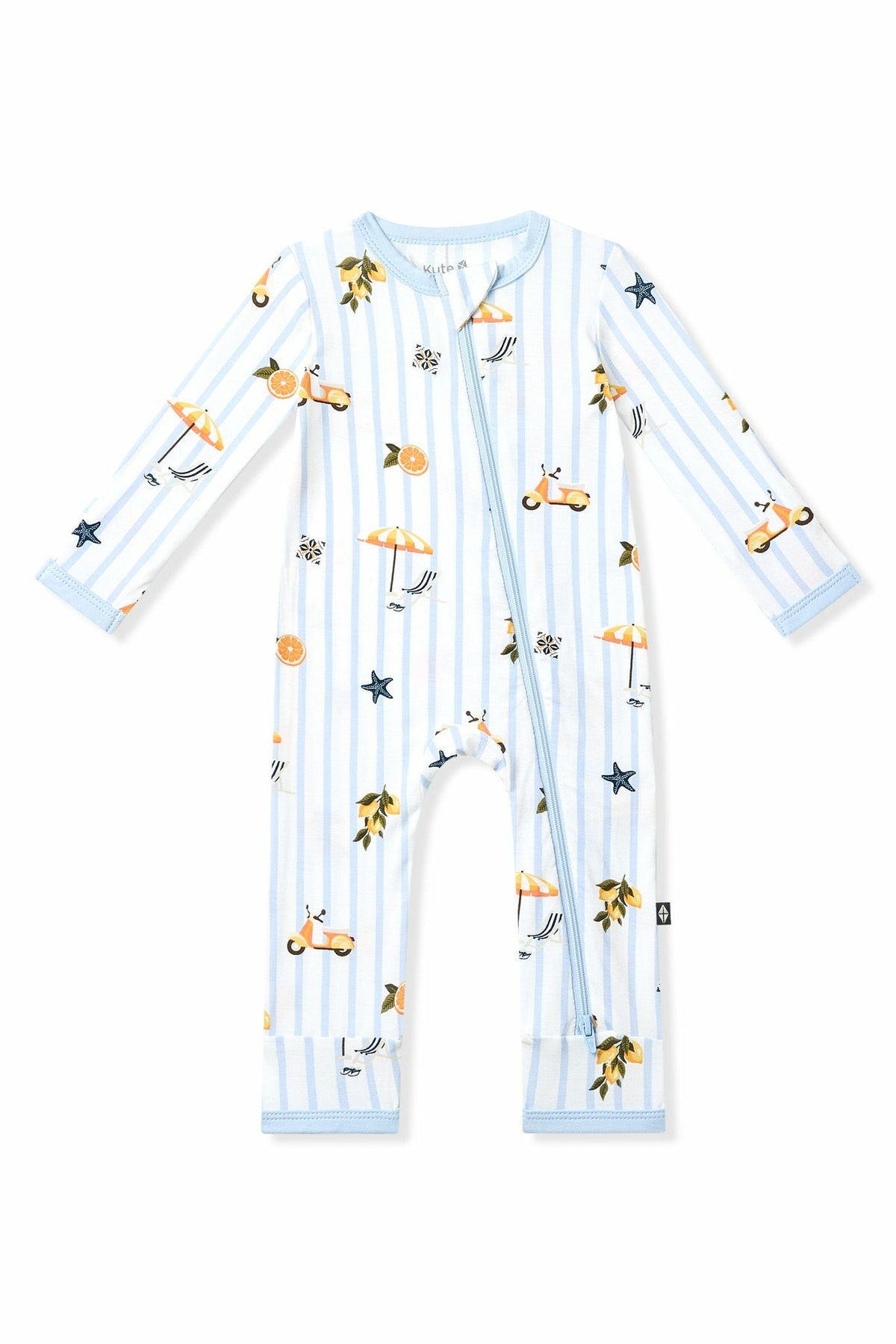 Kyte Baby Zippered Romper in Amalfi Coast