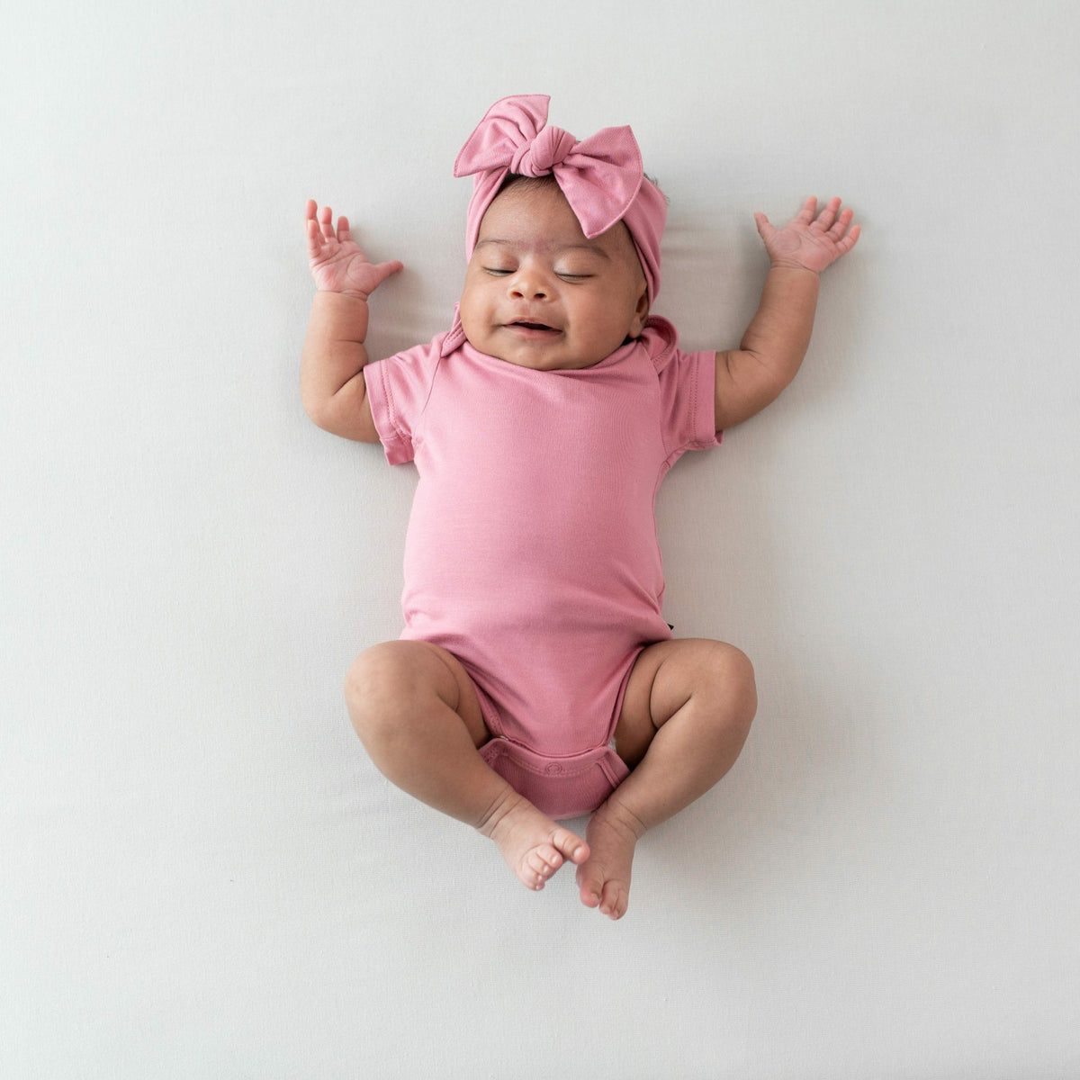 Kyte Baby Knotted Bow Headband in Apple Blossom