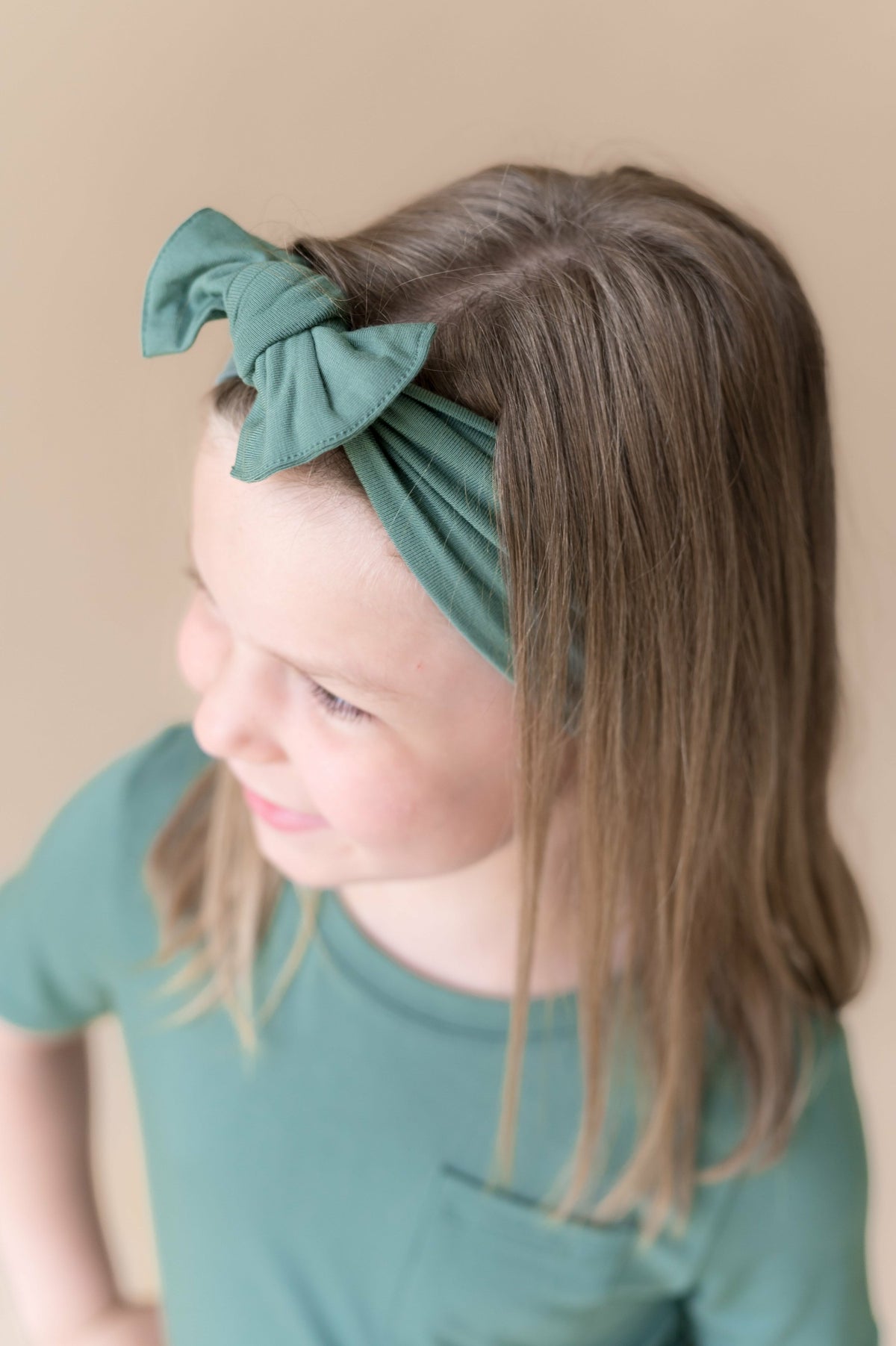 Kyte Baby Knotted Bow Headband in Pine