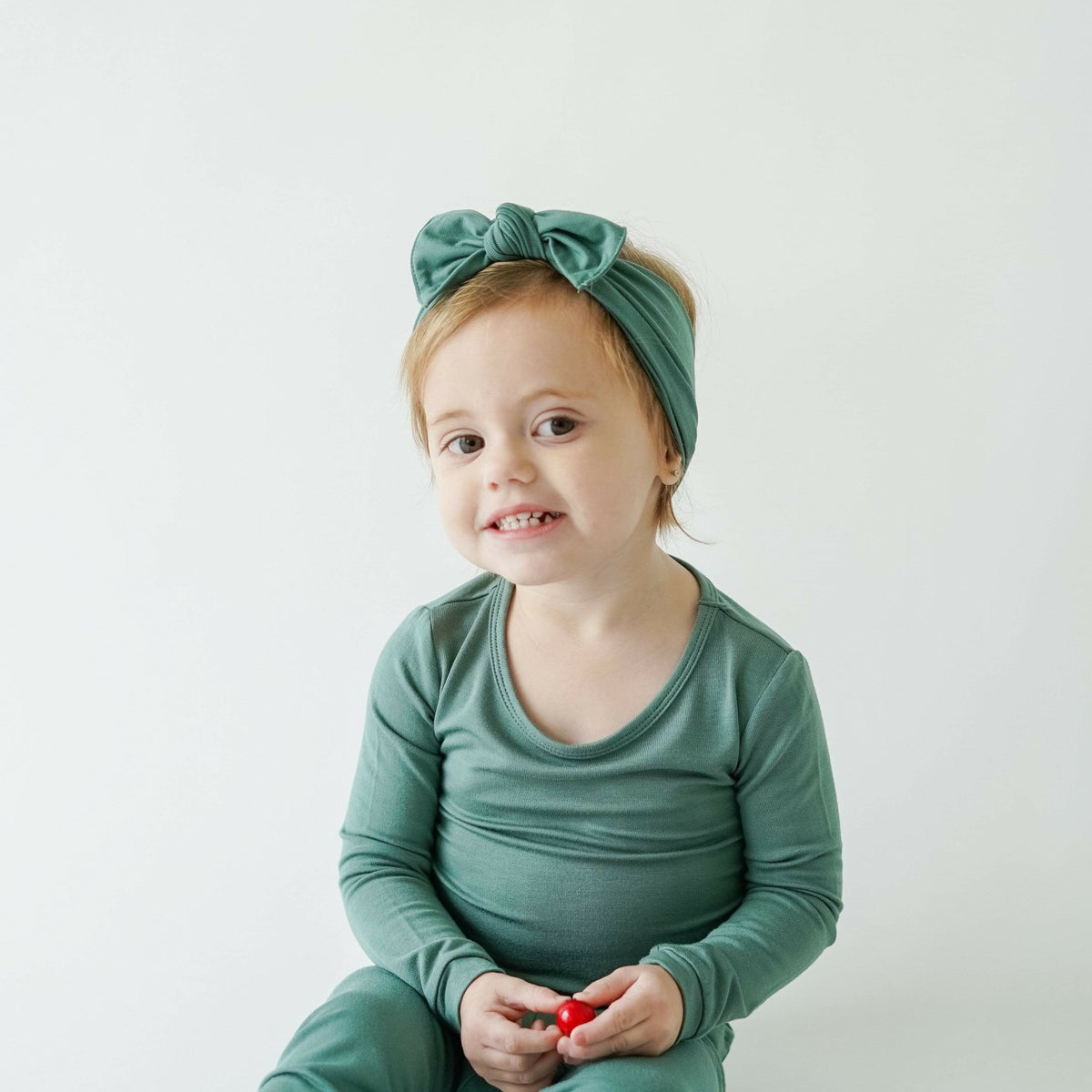 Kyte Baby Knotted Bow Headband in Pine
