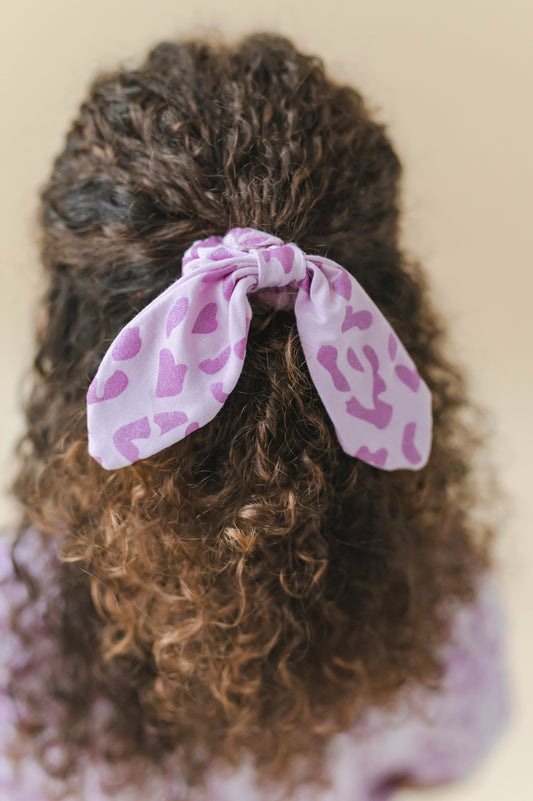 Kyte Baby Scrunchie in Thistle Leopard