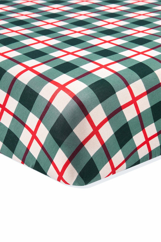 Kyte Baby Twin Sheet in Holiday Plaid