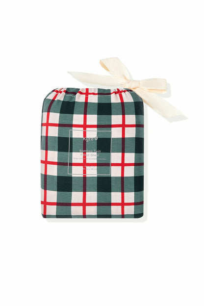 Kyte Baby Twin Sheet in Holiday Plaid