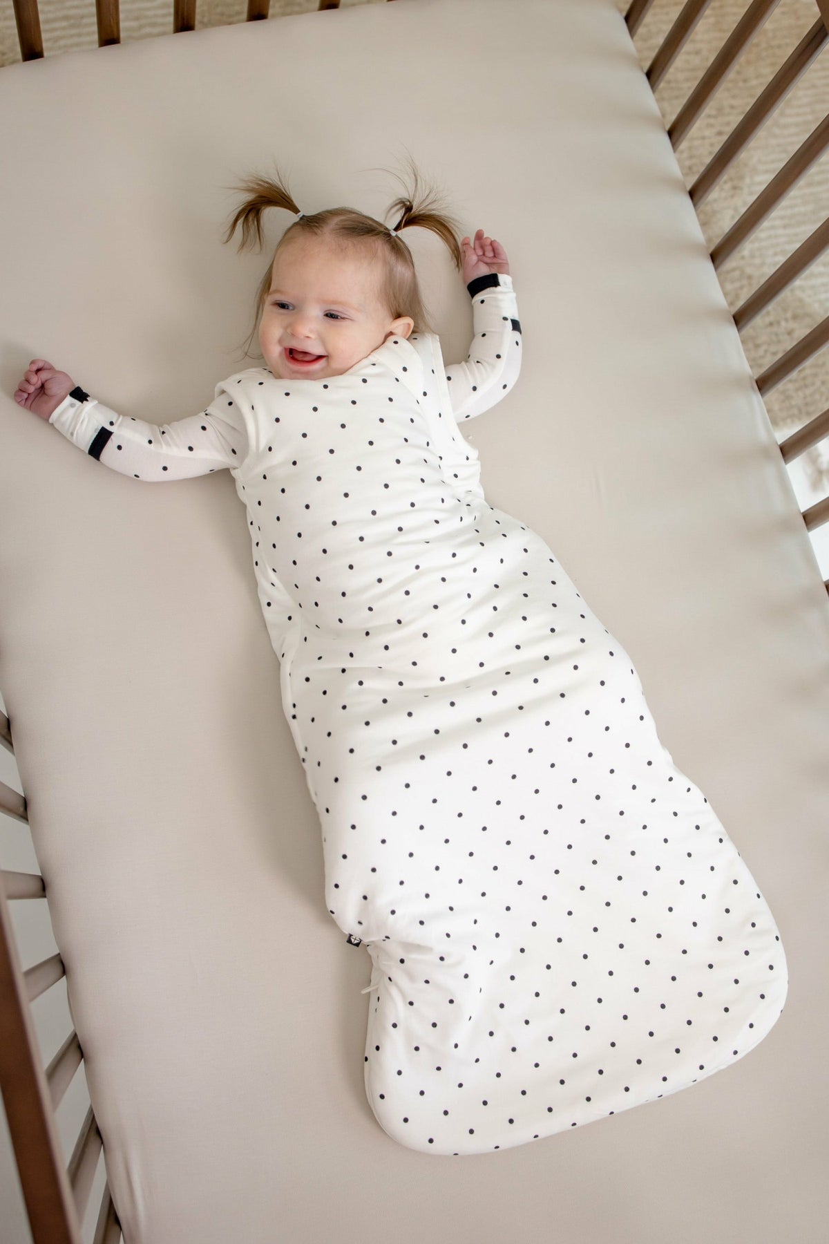 Kyte Baby Sleep Bag in Midnight Polka Dot 1.0