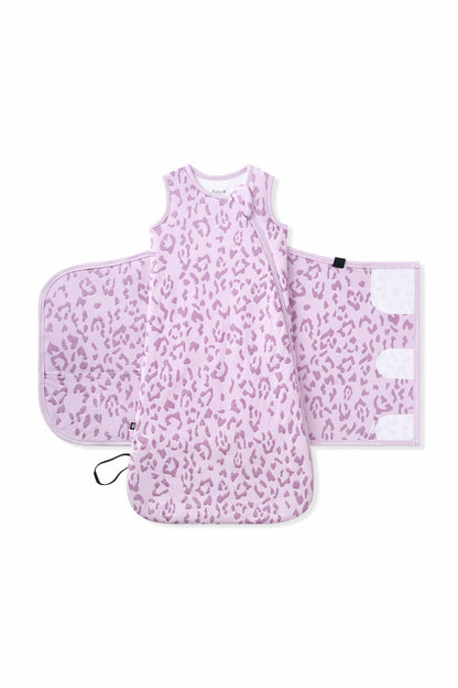 Kyte Baby Sleep Bag Swaddler in Thistle Leopard 1.0
