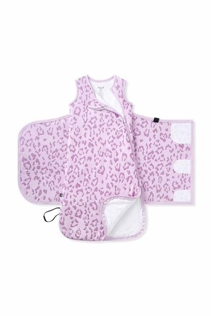 Kyte Baby Sleep Bag Swaddler in Thistle Leopard 1.0