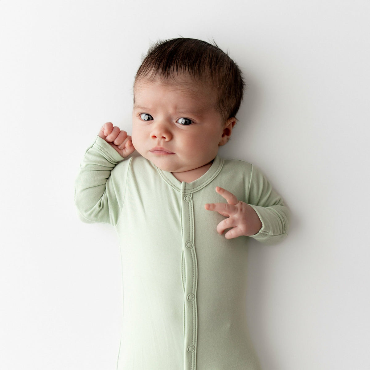 Kyte Baby Footie in Basil