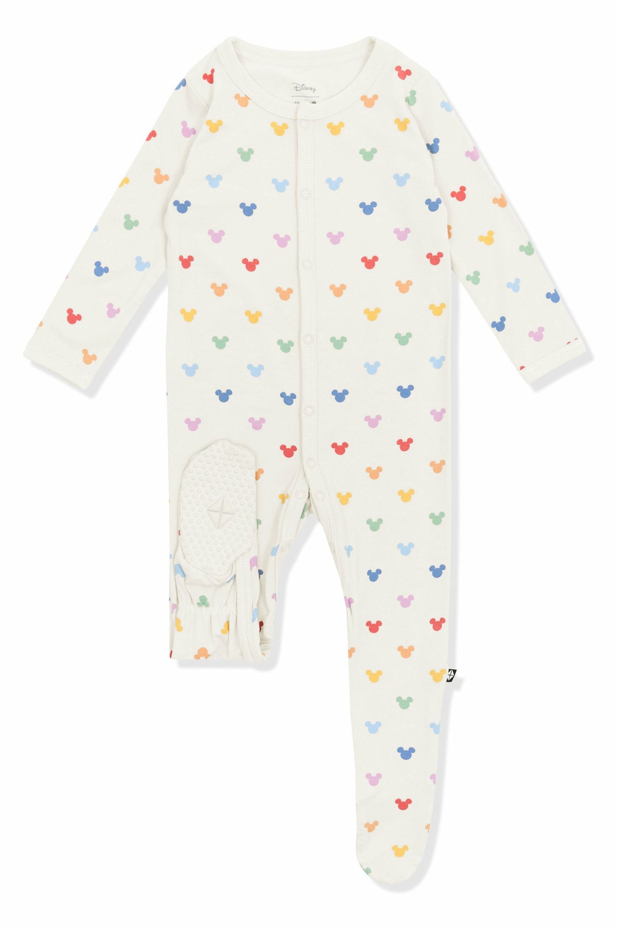 Kyte Baby Footie in Pastel Mickey Mouse