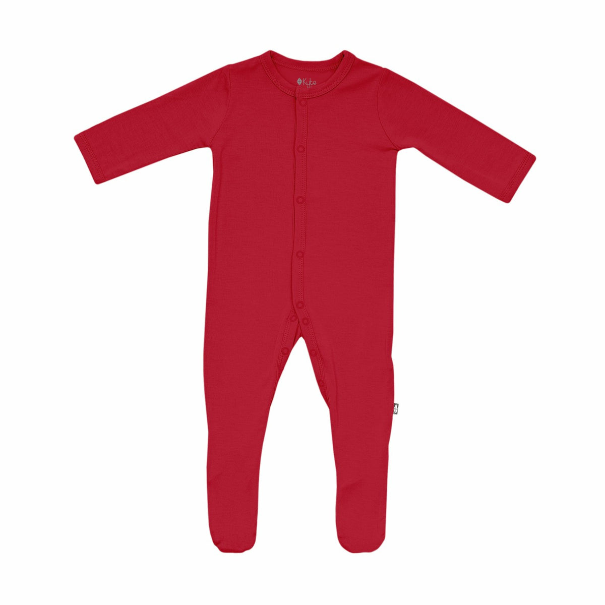 Kyte Baby Bamboo Footie in Cardinal Red