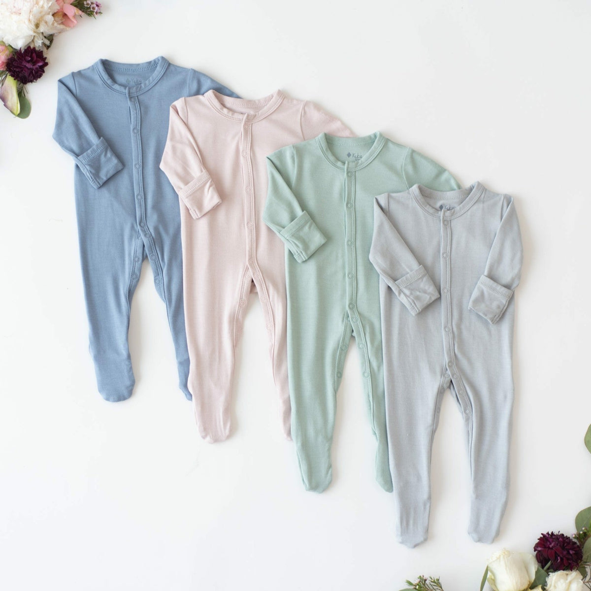 Kyte Baby Footie Pajamas in Sage