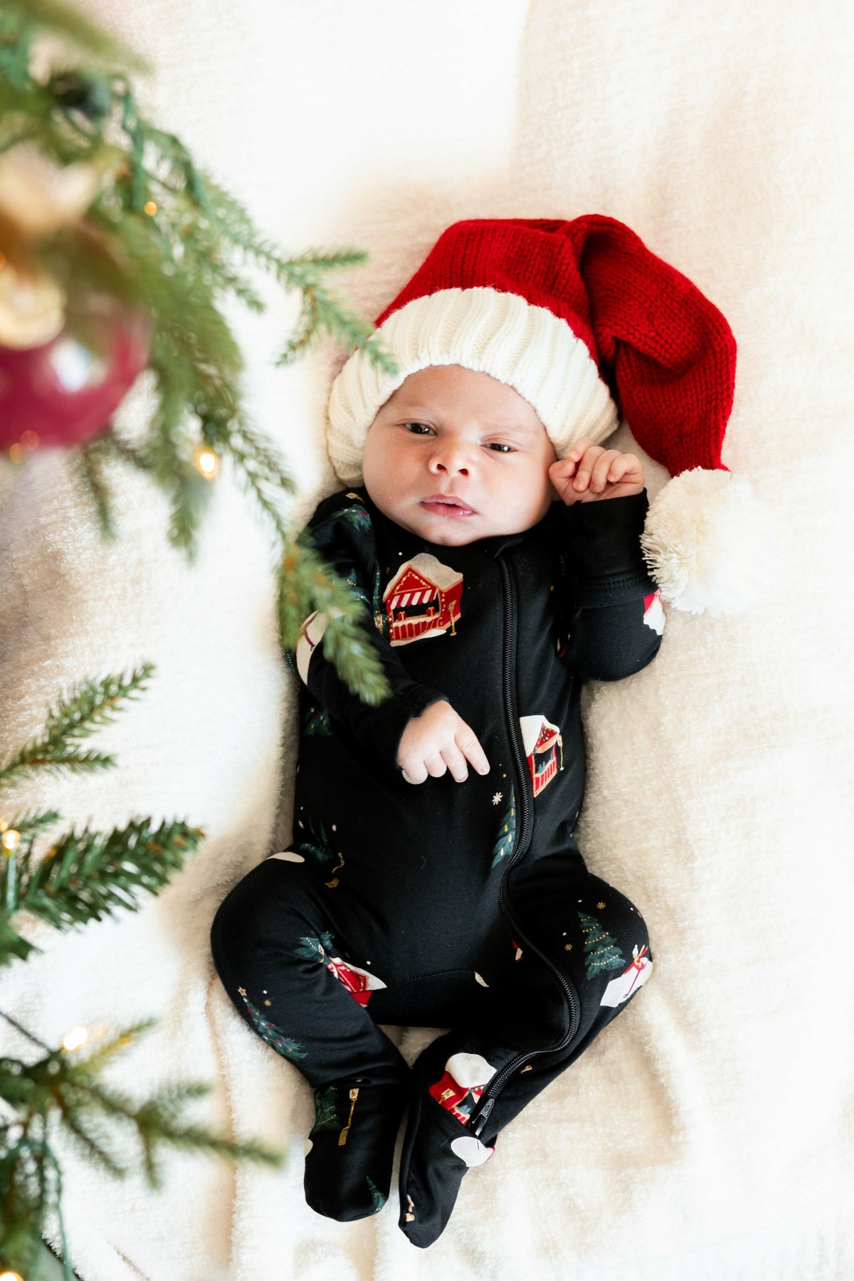 Kyte Baby Zippered Footie in Winter Wonderland