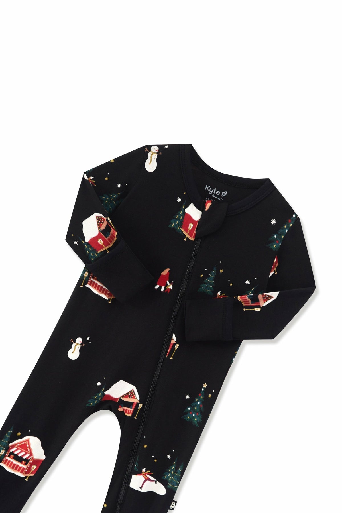 Kyte Baby Zippered Footie in Winter Wonderland