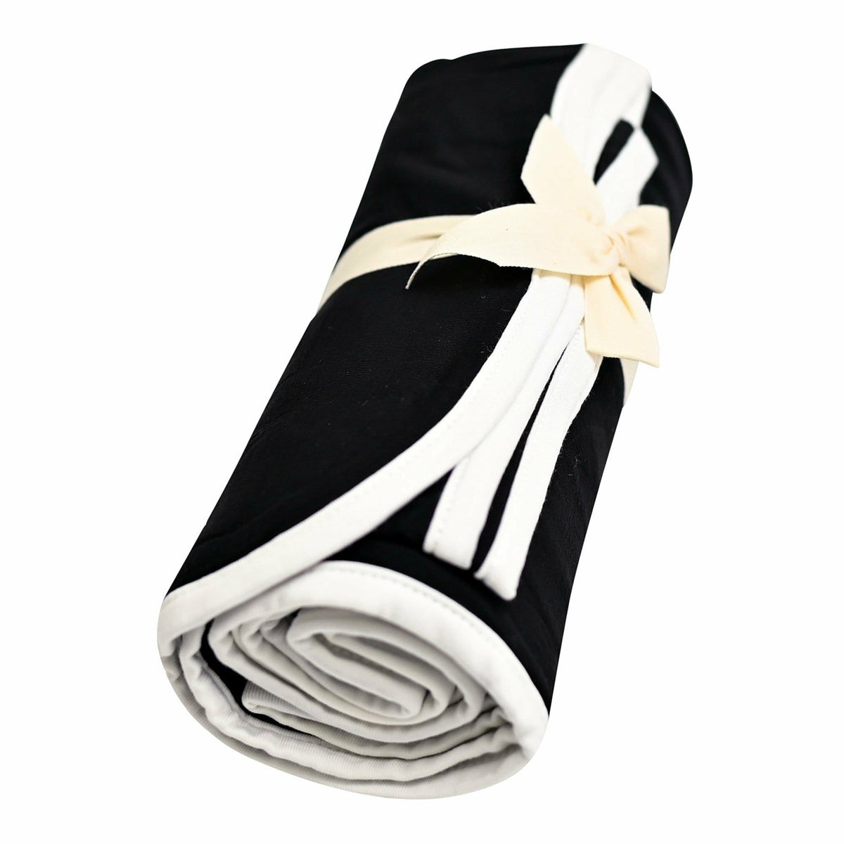 Kyte Baby Swaddle Blanket in Midnight with Cloud Trim