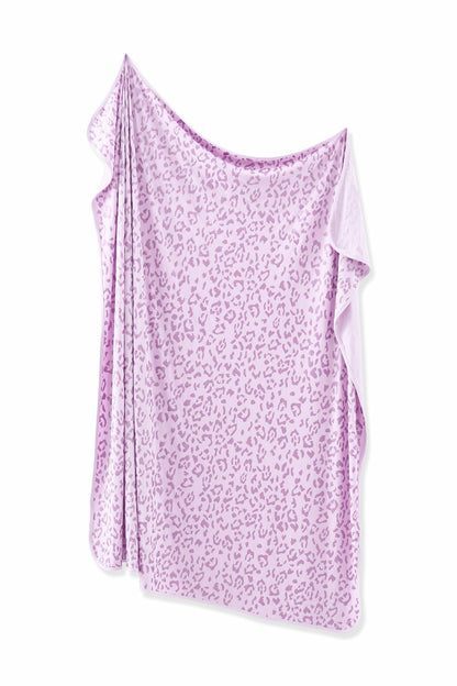 Kyte Baby Swaddle Blanket in Thistle Leopard