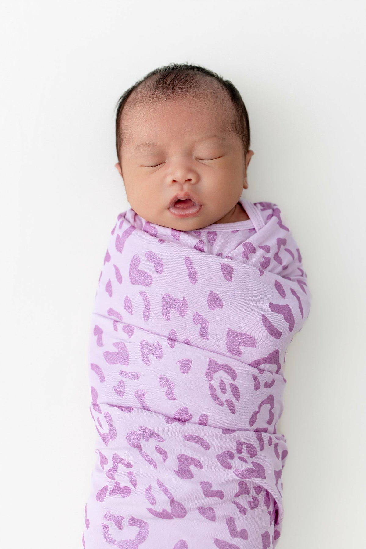 Kyte Baby Swaddle Blanket in Thistle Leopard