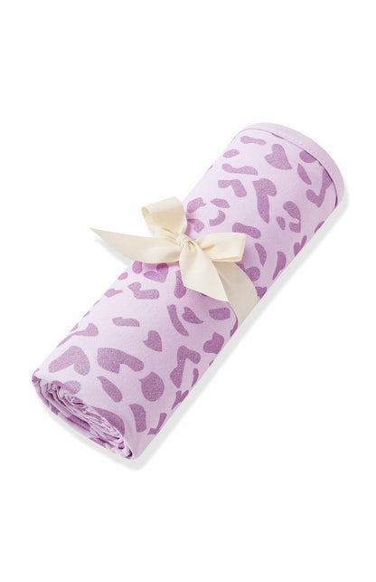 Kyte Baby Swaddle Blanket in Thistle Leopard