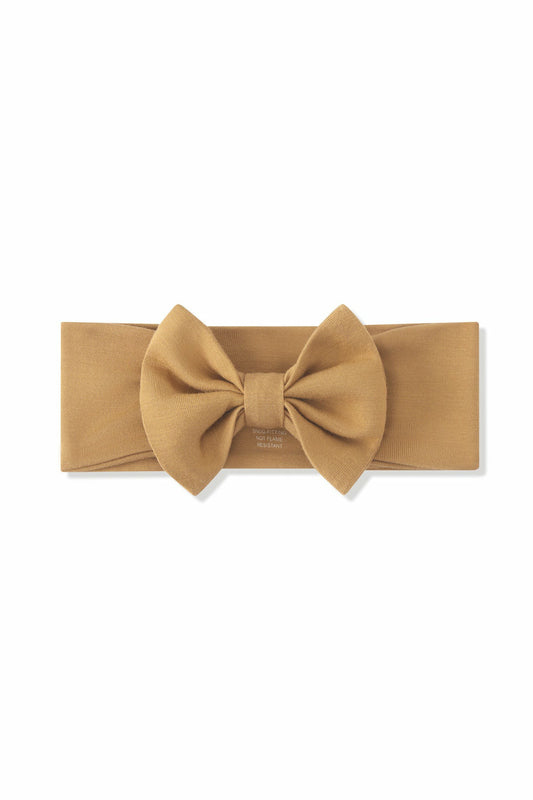 Kyte Baby Bow Headband in Ochre