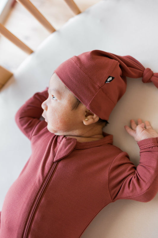 Kyte Baby Knotted Cap in Ember
