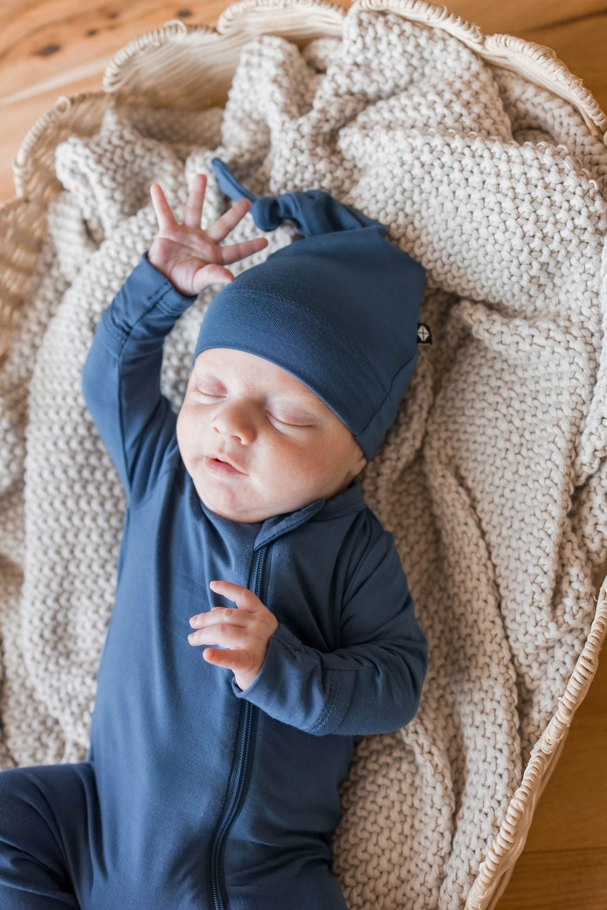 Kyte Baby Knotted Cap in Oxford