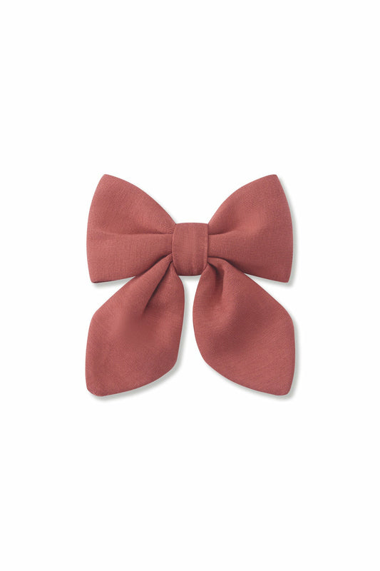 Kyte Baby Medium Alligator Clip Bow in Ember