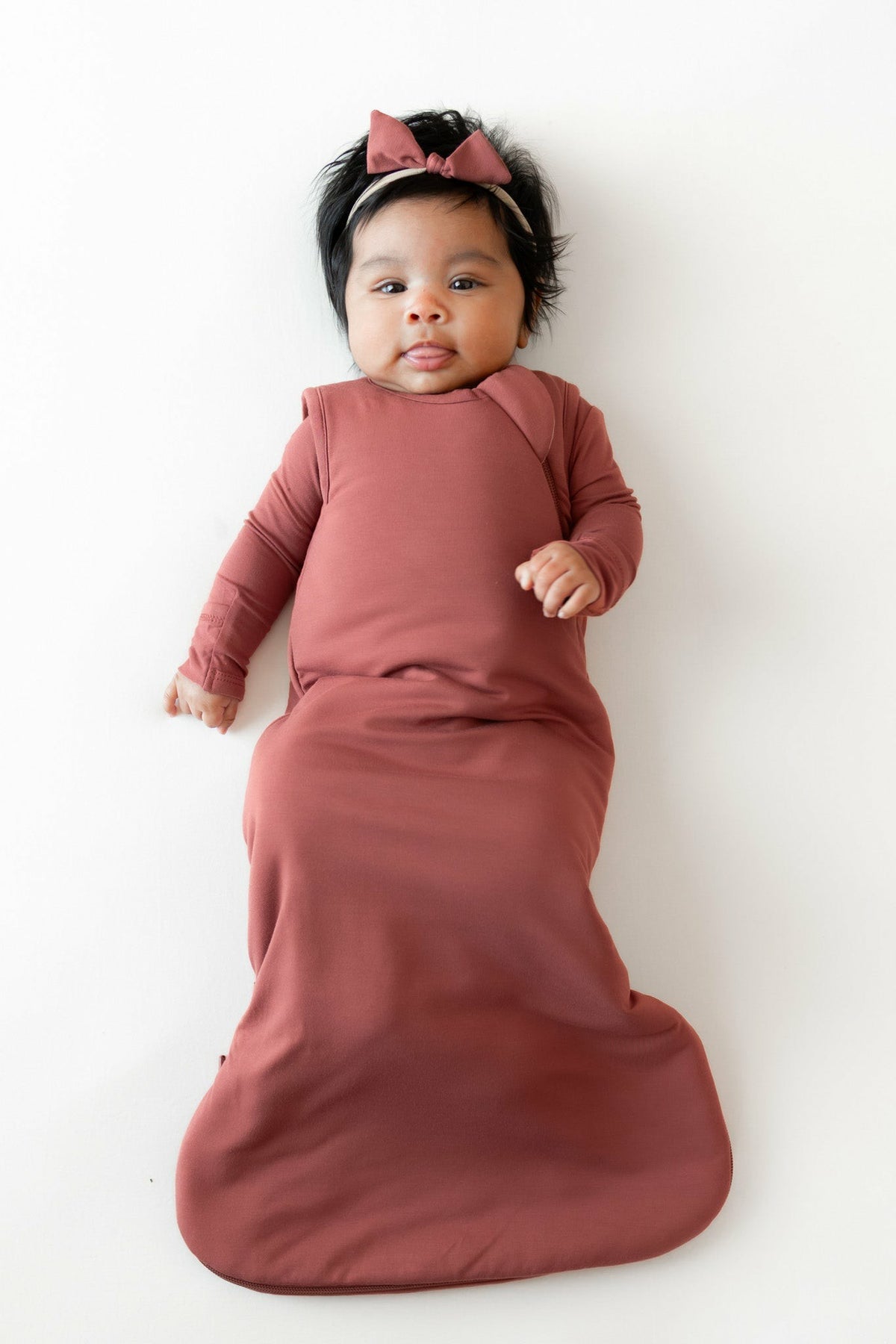 Kyte Baby Tiny Nylon Bow in Ember
