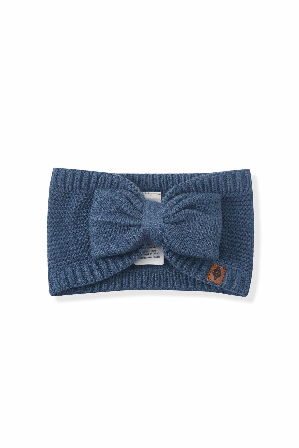 Kyte Baby Chunky Knit Bow Headband in Oxford