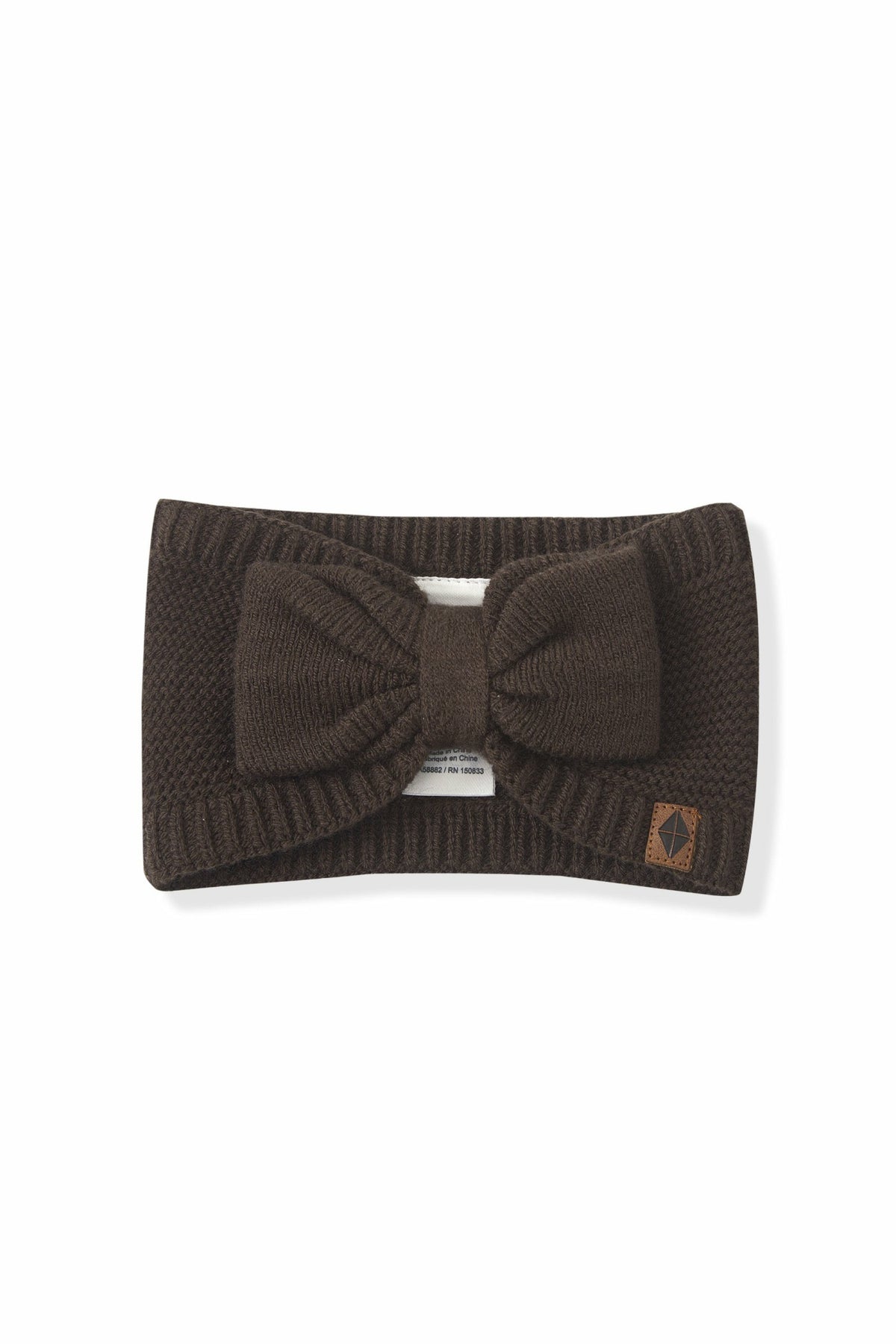 Kyte Baby Chunky Knit Bow Headband in Espresso