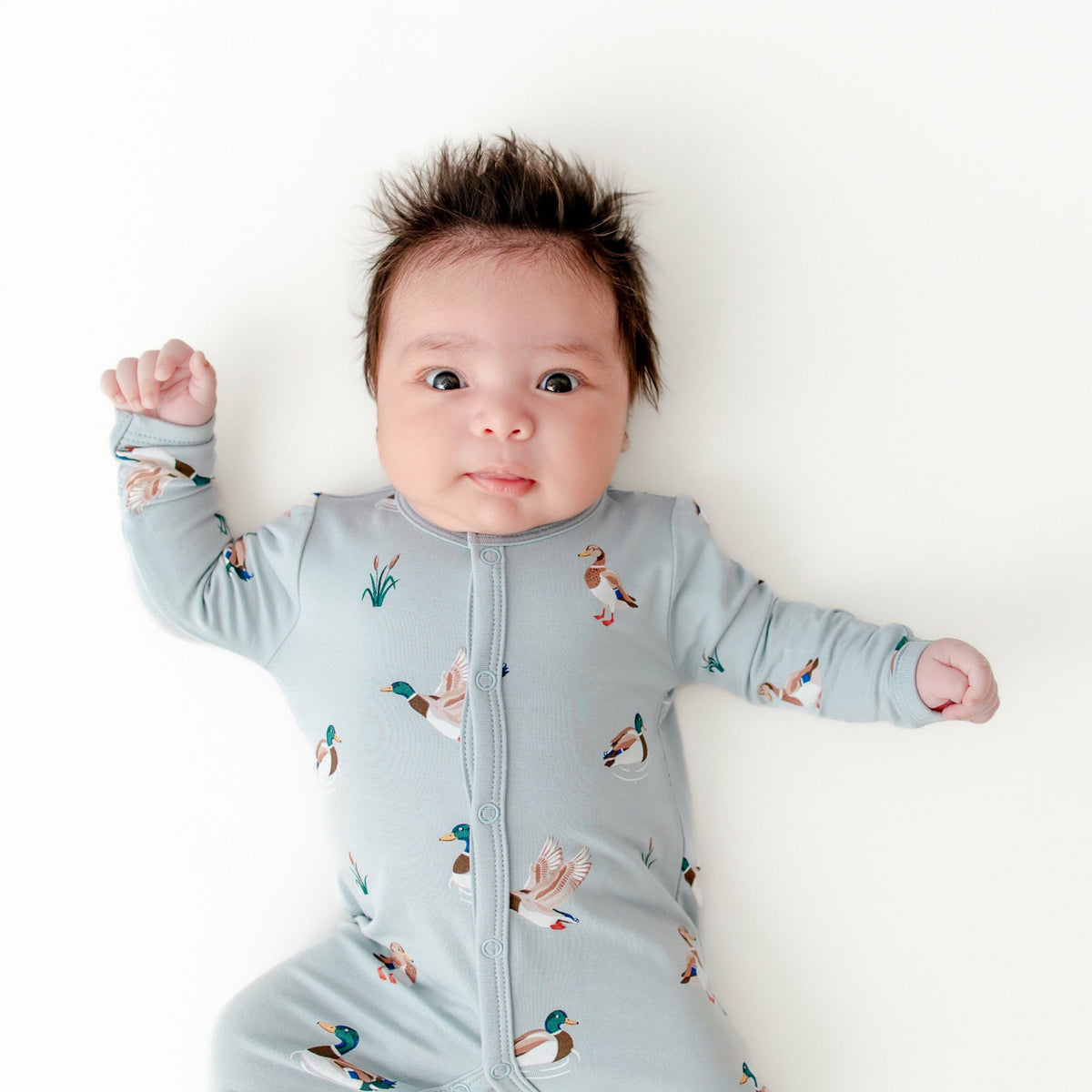 Kyte Baby Romper in Mallard Duck