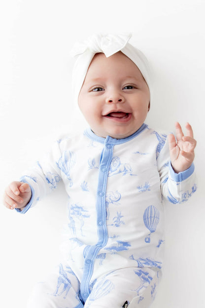 Kyte Baby Romper in Toile Safari