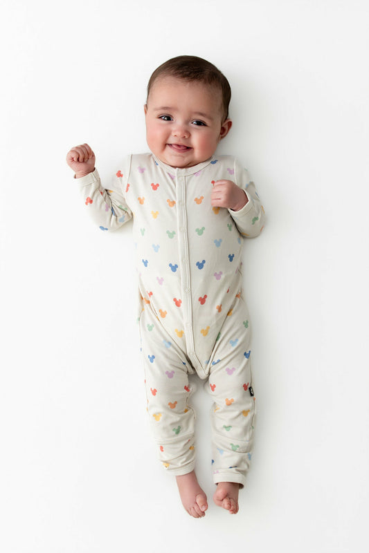 Kyte Baby Romper in Pastel Mickey Mouse