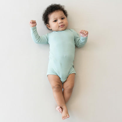 Kyte Baby Long Sleeve Bodysuit in Sage