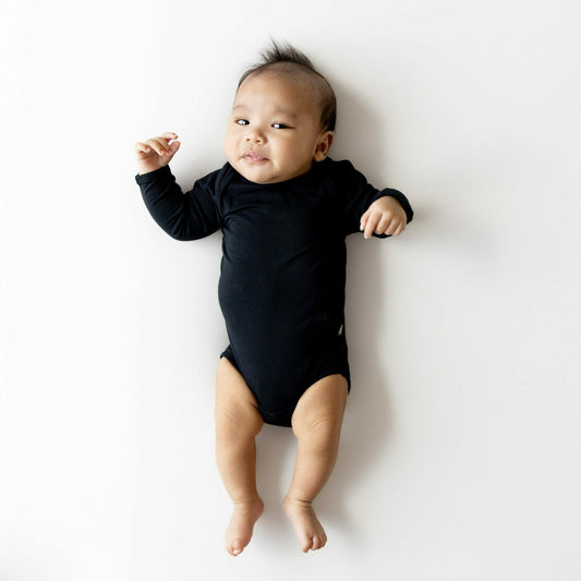 Kyte Baby Long Sleeve Bodysuit Onesie in Midnight